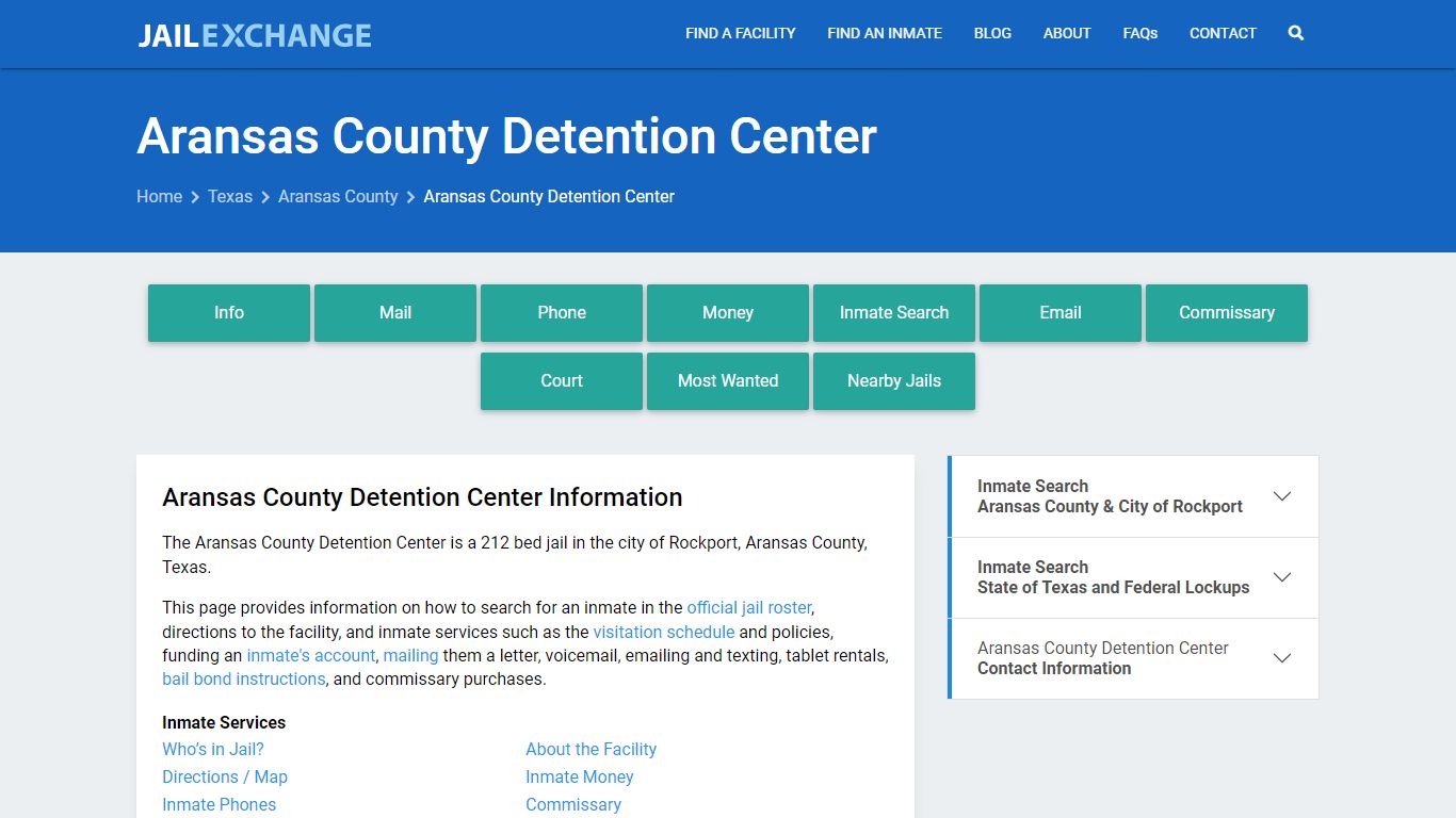 Aransas County Detention Center - Jail Exchange